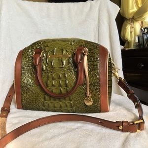 Olive Green Brahmin Satchel